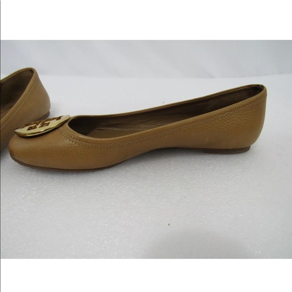 Tory Burch Women Size 9.6M Reva Ballet Flats - Tan - Picture 4 of 5